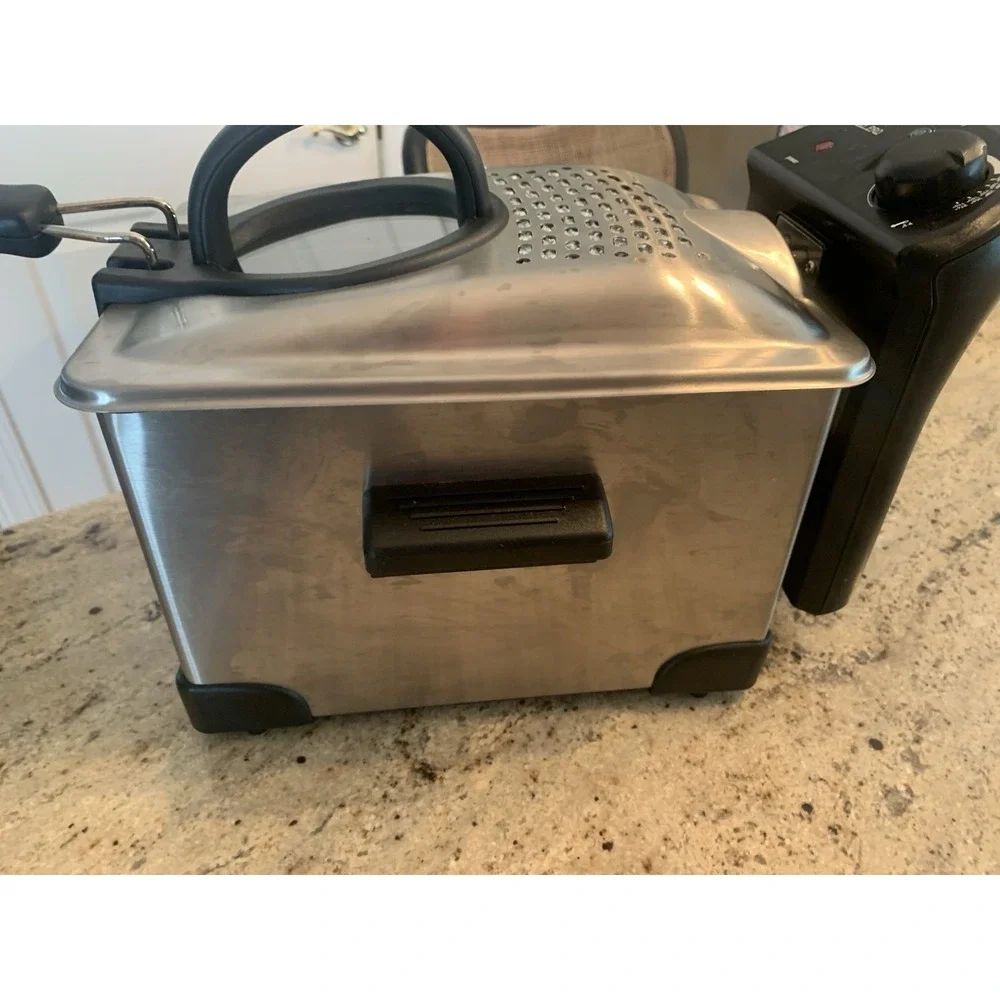 T-fal Easy Pro Deep Frying Machine FR101450 - 3L w/Helen Chen Stainless Steel‎